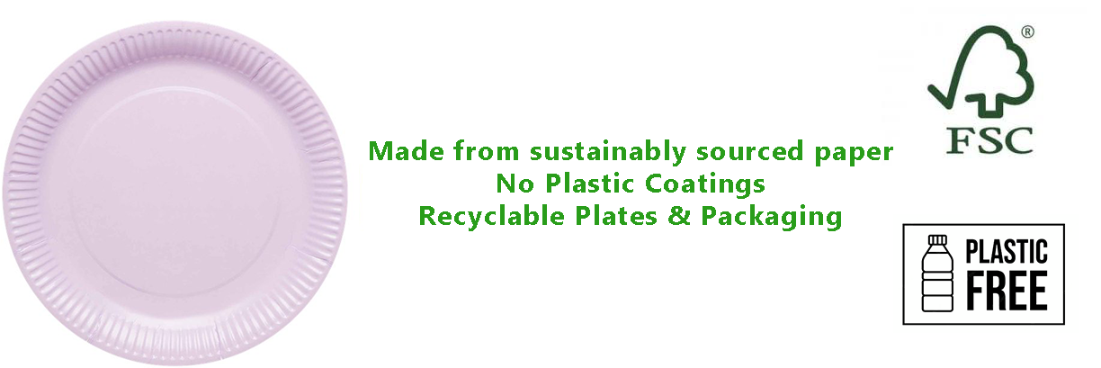 Lavender Eco-Friendly Paper Plates