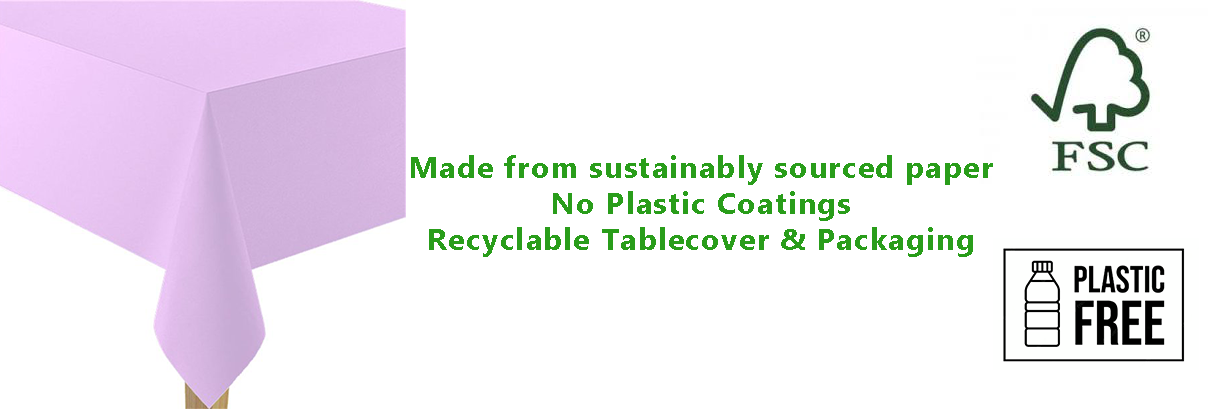 Lavender Paper Eco-Friendly Tablecover 