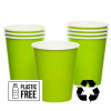 Lime Green Eco-Friendly Paper Cups
