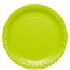 Lime Green Eco-Friendly Paper Plates