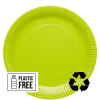 Lime Green Eco-Friendly Paper Plates