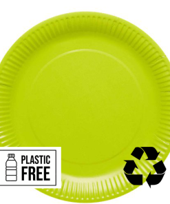 Lime Green Eco-Friendly Paper Plates