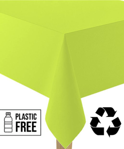 Lime Green Paper Eco-Friendly Tablecover
