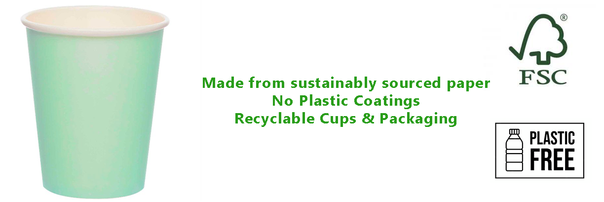 Mint Eco-Friendly Paper Cups