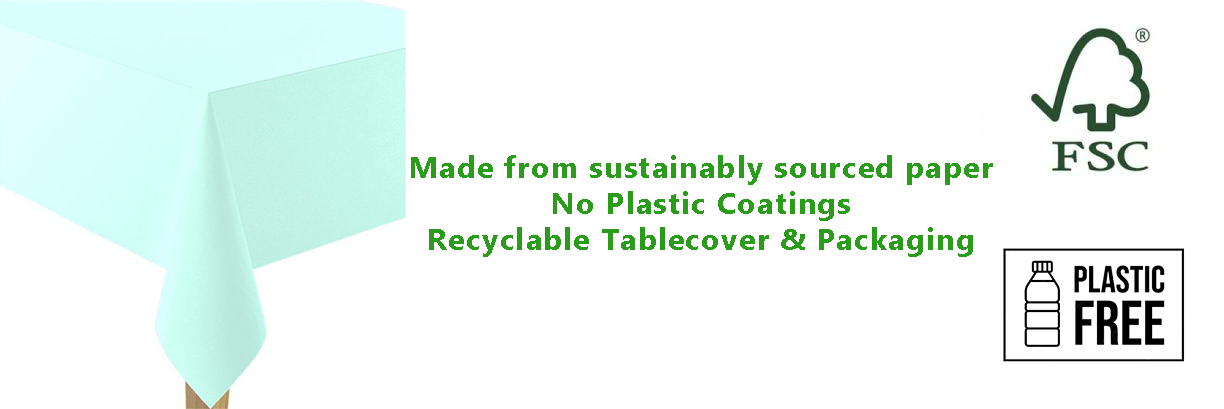 Mint Paper Eco-Friendly Tablecover