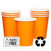 Orange Eco-Friendly Paper Cups