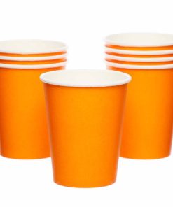 Orange Eco-Friendly Paper Cups