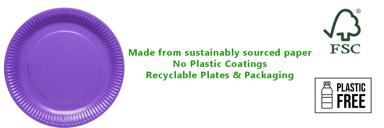 Purple Eco-Friendly Paper Plates