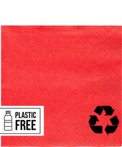 Red Eco-Friendly Paper Napkins