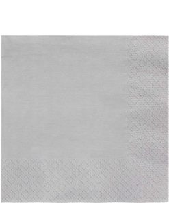 Silver Eco-Friendly Paper Napkins