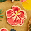 Hawaiian Tiki Tropical Flower Paper Party Napkins