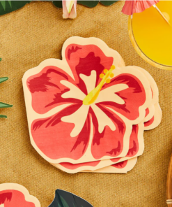 Hawaiian Tiki Tropical Flower Paper Party Napkins