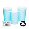 Turquoise Blue Eco-Friendly Paper Cups