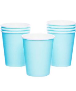 Turquoise Blue Eco-Friendly Paper Cups