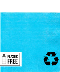 Turquoise Blue Eco-Friendly Paper Napkins