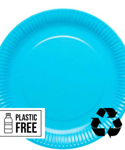 Turquoise Blue Eco-Friendly Paper Plates