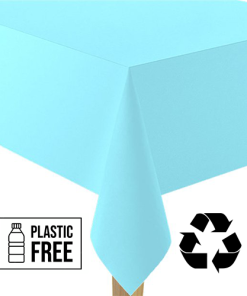 Turquoise Blue Paper Eco-Friendly Tablecover