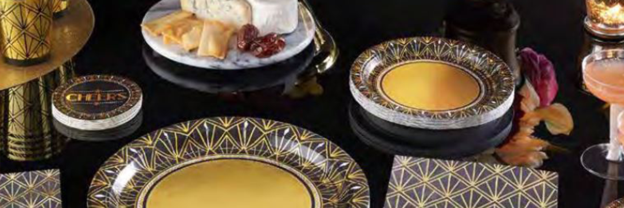 Vintage Hollywood Stylish Disposable Tableware, Decorations, Cocktail Accessories & Novelties Next Day Delivery 