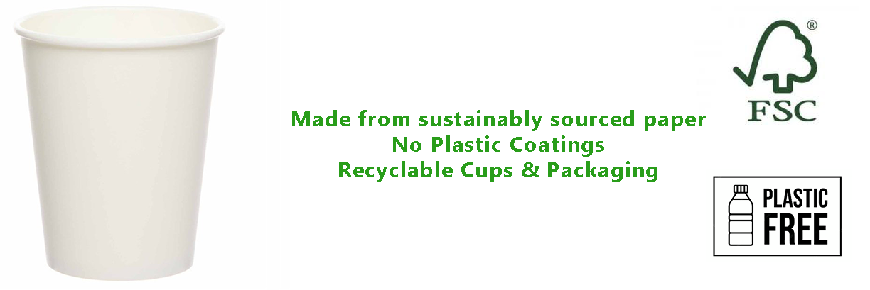 White Eco-Friendly Paper Cups