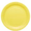Yellow Eco-Friendly Paper Plates