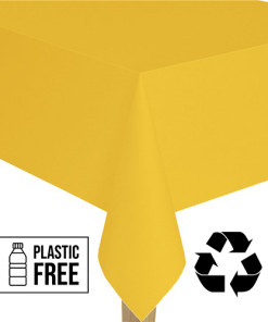 Yellow Paper Eco-Friendly Tablecover