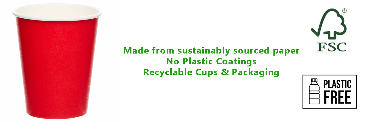 Red Eco-Friendly Paper Cups