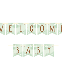 Teddy Bear Welcome Baby Banner