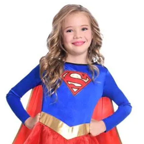Classic Supergirl Child Fancy Dress Costume Next Day Delivery