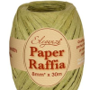Sage Green Paper Raffia Ribbon