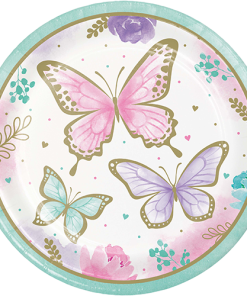 Butterfly Shimmer Party Plates