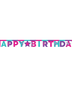 Gymnastics Party Birthday Banner