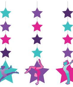 Gymnastics Party Hanging Cutouts