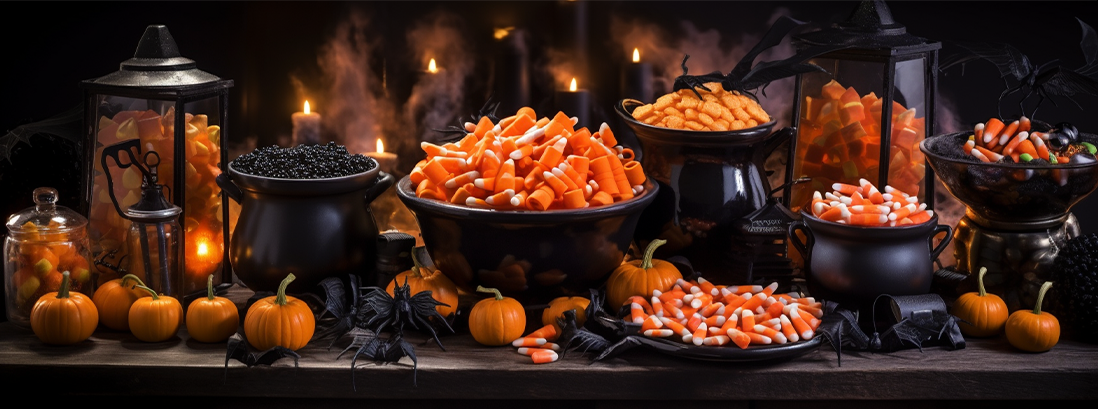 Halloween Cauldrons for sweets and treats