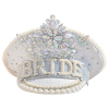 Rhinestone & Pearl Embellished Bride Hen Party Hat