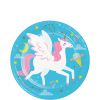 Unicorn Galaxy Paper Dessert Plates