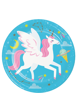 Unicorn Galaxy Paper Dessert Plates