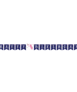 Unicorn Galaxy Birthday Banner