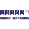 Unicorn Galaxy Birthday Banner