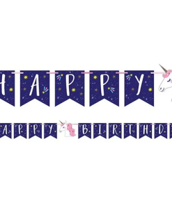 Unicorn Galaxy Birthday Banner