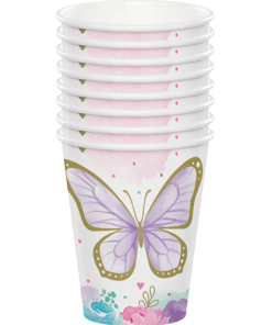 Butterfly Shimmer Paper Cups