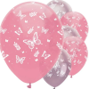 Butterfly Shimmer Printed Latex Balloons