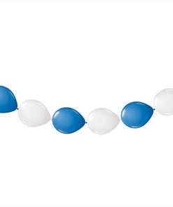 Blue & White Balloon Garland