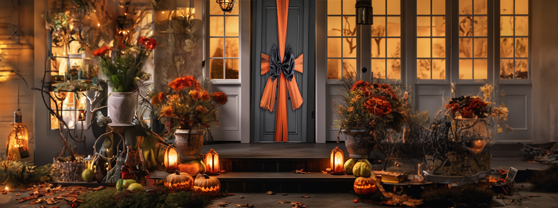Halloween Door Bow
