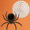 Halloween Honeycomb Spider & Web Decoration