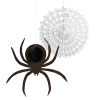 Halloween Honeycomb Spider & Web Decoration