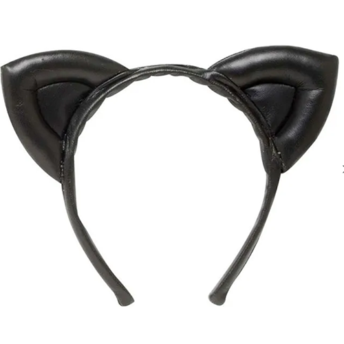 Halloween Leather Look Cat Ears, Halloween Costumes