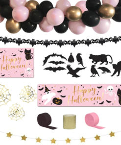 Pink Halloween Decoration Party Pack