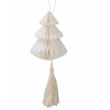 Honeycomb Christmas Decorations with Macrame Tassels