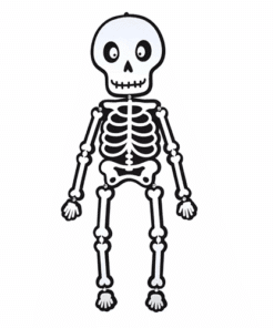 Halloween Felt Skeleton Hanging Decoration