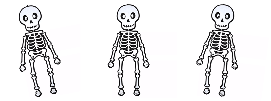 Halloween Felt Skeleton Hanging Decoration top